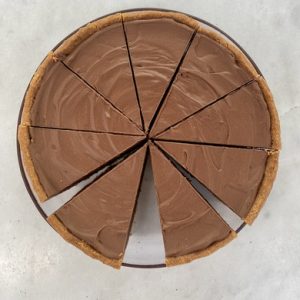 Whole Frozen Chocolate Brownie Pie - gluten & sugar free, serves 8