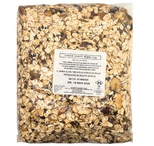 Muesli - Komati's choice (oats, dried fruit, oils, seeds, honey, nuts)