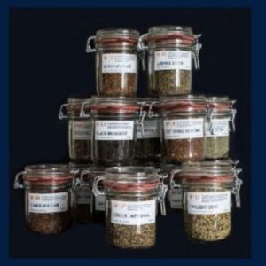 Enmasse Tea Merchants Glass Clip Jars