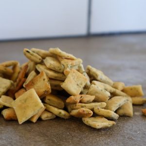 Sourdough Crackers - herbs and desert salt