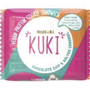 Nanuki - Kuki Chocolate Chip & Salted Caramel, 18 x 45g