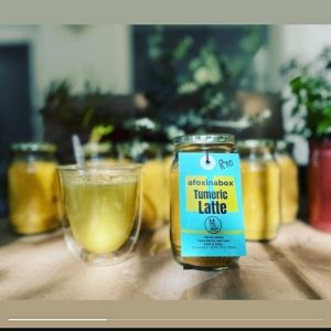 A Fox in a Box Turmeric Latte