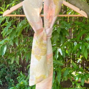 Madder, Blackberry leaf and Erica peace silk neck tie